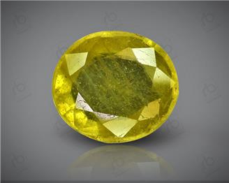 Natural Heated & Treated Yellow Sapphire Certified 3.04 CTS (DIN 86225 )